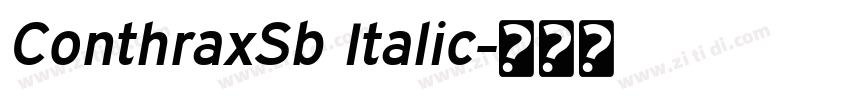 ConthraxSb Italic字体转换